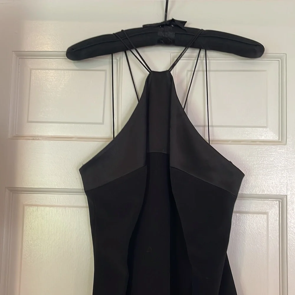 Tahari Black Dress Size 6 with Chiffon Jacket - Picture 2 of 6